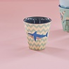 Rice Melamine Beker - Medium - Shark Rice Melamine Beker - Medium - Shark