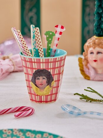 Rice Melamine Beker Angel Red Rice Melamine Beker Angel Red