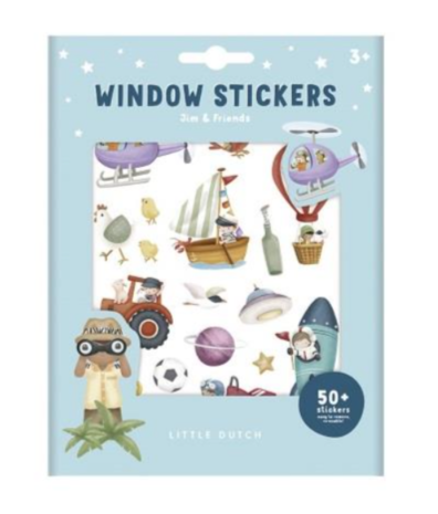 Little Dutch Raamstickers Jim & Friends Little Dutch Raamstickers Jim & Friends