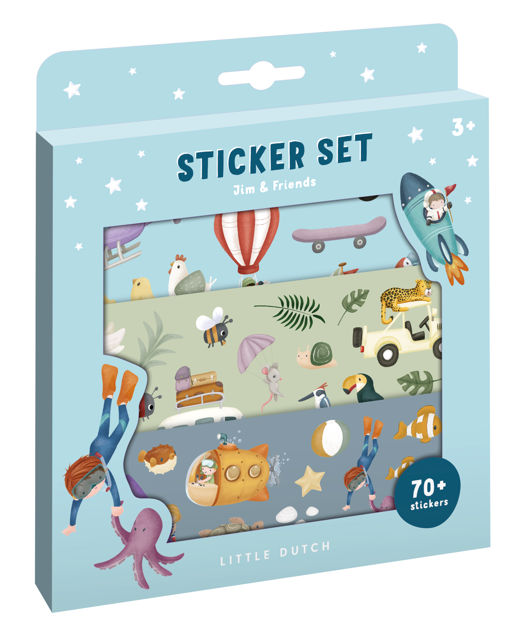 Sticker set Jim &amp; Friends afbeelding