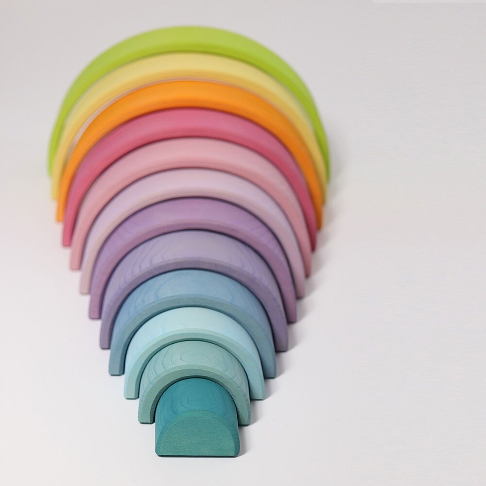 Grimm's Houten Regenboog Pastel Groot Grimm's Houten Regenboog Pastel Groot