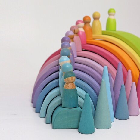 Grimm's Pastel Regenboog Vrienden 12 stuks