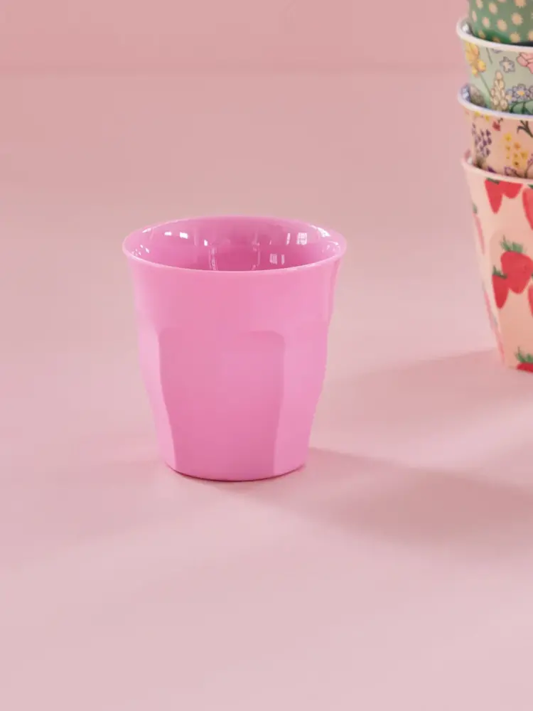 Rice Melamine Beker Dark Pink