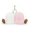 Jellycat Sleutelhanger Amuseables Pair Of Marshmallows Bag Charm Jellycat Sleutelhanger Amuseables Pair Of Marshmallows Bag Charm
