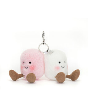 Jellycat Sleutelhanger Amuseables Pair Of Marshmallows Bag Charm