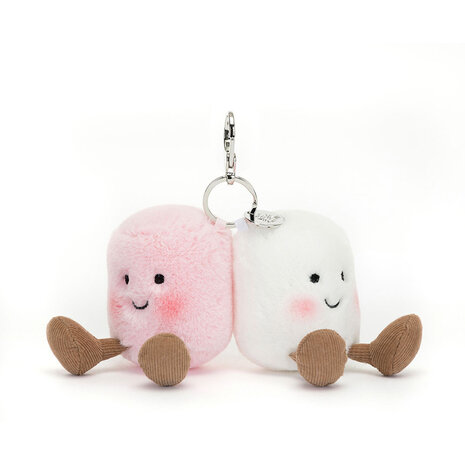 Jellycat Sleutelhanger Amuseables Pair Of Marshmallows Bag Charm