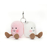 Jellycat Sleutelhanger Amuseables Pair Of Marshmallows Bag Charm Jellycat Sleutelhanger Amuseables Pair Of Marshmallows Bag Charm
