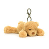 Jellycat Sleutelhanger Smudge Bear Bag Charm Jellycat Sleutelhanger Smudge Bear Bag Charm