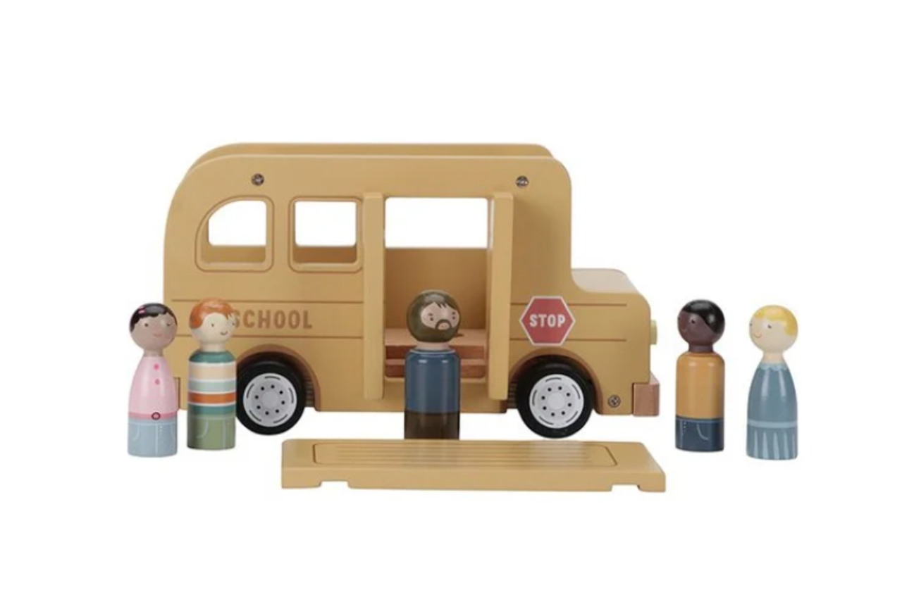 Little Dutch Schoolbus met poppetjes Little Dutch Schoolbus met poppetjes