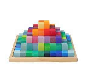 Grimm's Houten Blokken Piramide Klein Grimm's Houten Blokken Piramide Klein