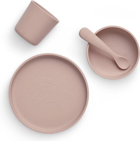Jollein Kinderserviesset Siliconen Pale Pink Jollein Kinderserviesset Siliconen Pale Pink