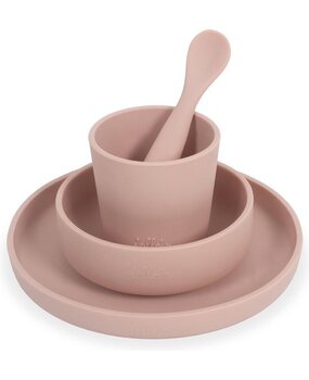 Jollein Kinderserviesset Siliconen Pale Pink