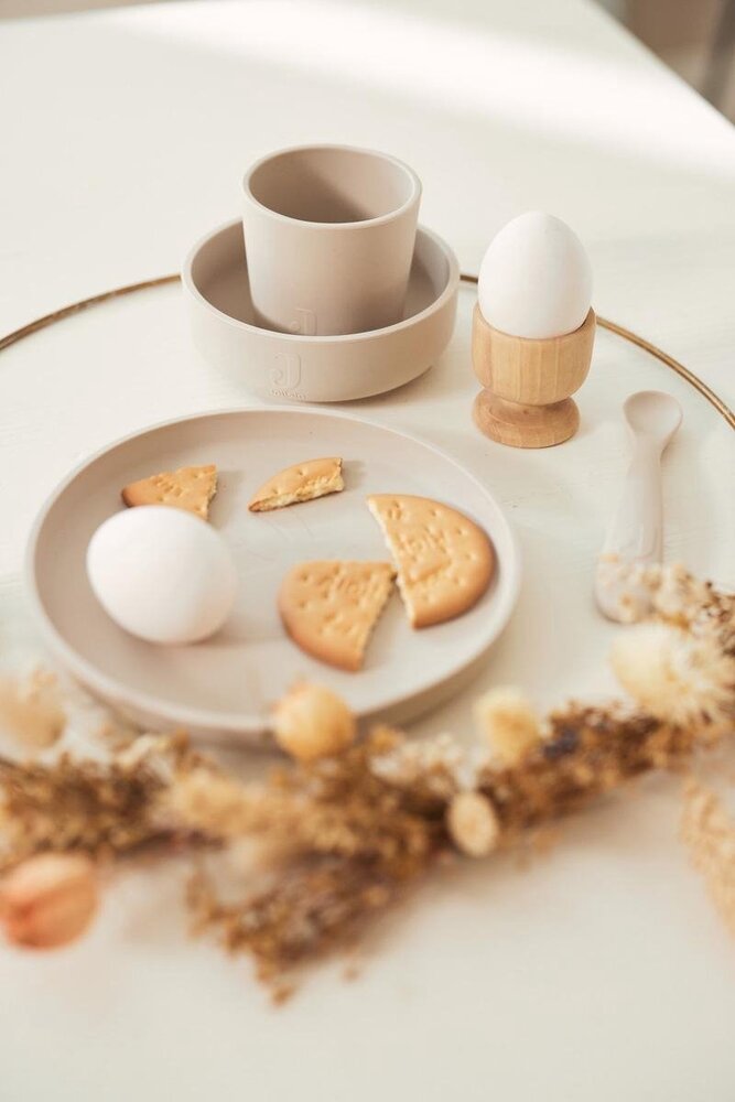 Jollein Kinderserviesset Siliconen Nougat Jollein Kinderserviesset Siliconen Nougat