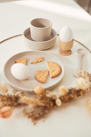 Jollein Kinderserviesset Siliconen Nougat Jollein Kinderserviesset Siliconen Nougat