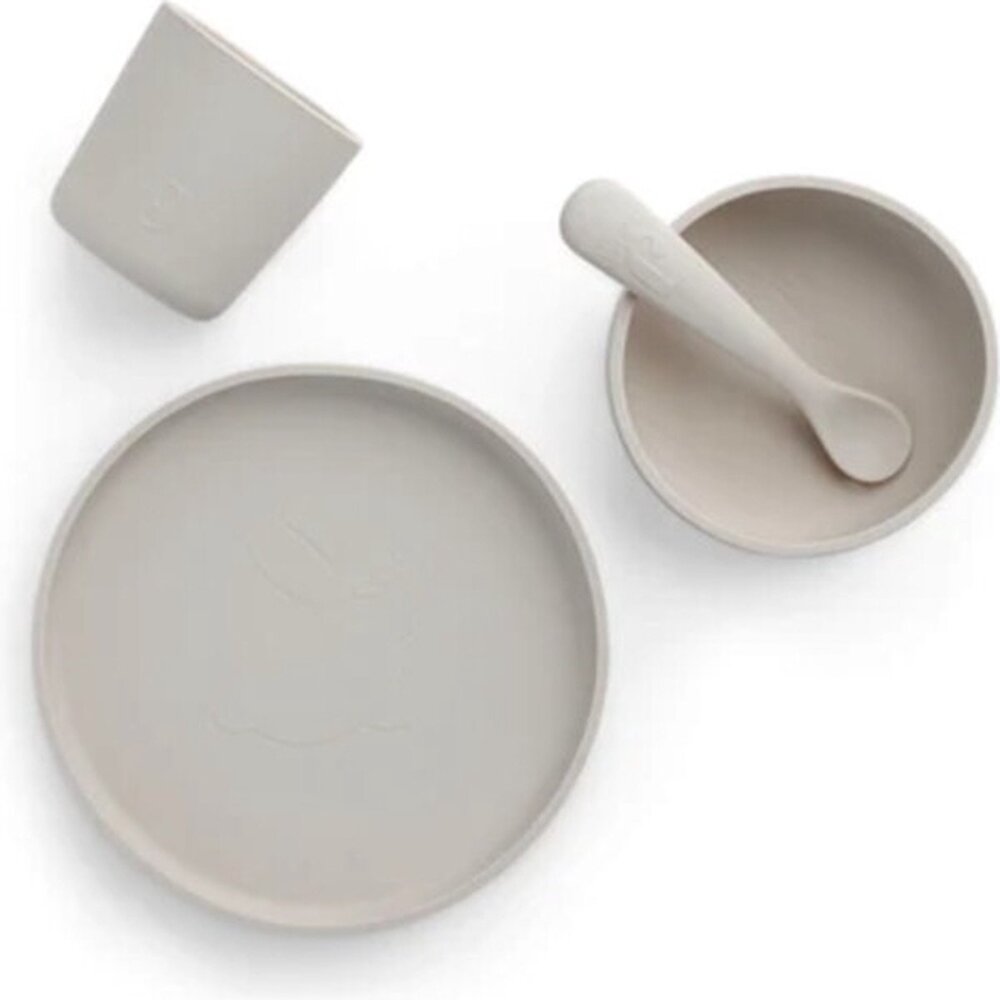 Jollein Kinderserviesset Siliconen Nougat Jollein Kinderserviesset Siliconen Nougat