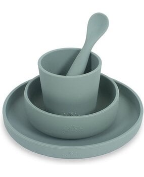 Jollein Kinderserviesset Siliconen Ash green