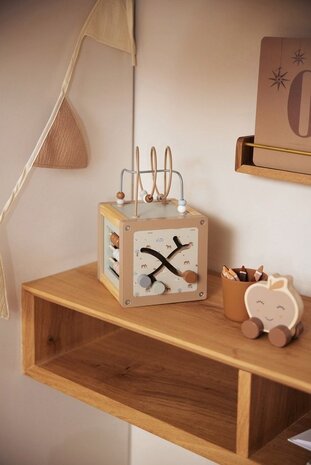 Jollein  Houten speelgoedauto Farm Apple Jollein  Houten speelgoedauto Farm Apple