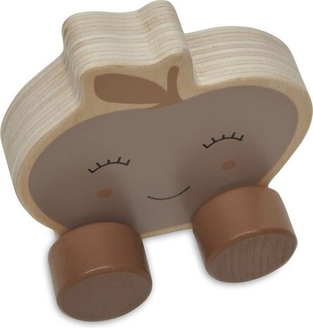 Jollein  Houten speelgoedauto Farm Apple Jollein  Houten speelgoedauto Farm Apple