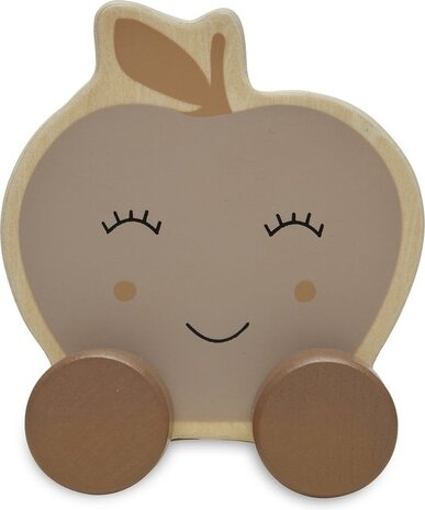 Jollein  Houten speelgoedauto Farm Apple Jollein  Houten speelgoedauto Farm Apple