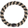 Kknekki Haarelastiekje Black Beige Stripe Glitter Kknekki Haarelastiekje Black Beige Stripe Glitter