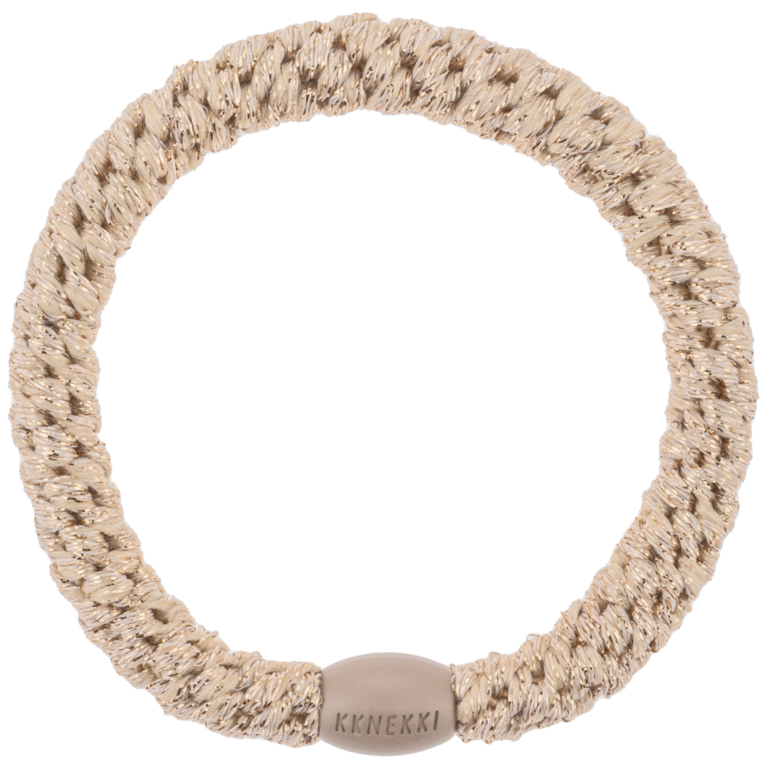 Haarelastiekje Beige Glitter afbeelding