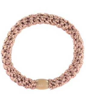 Kknekki Haarelastiekje Dusty Pink Glitter