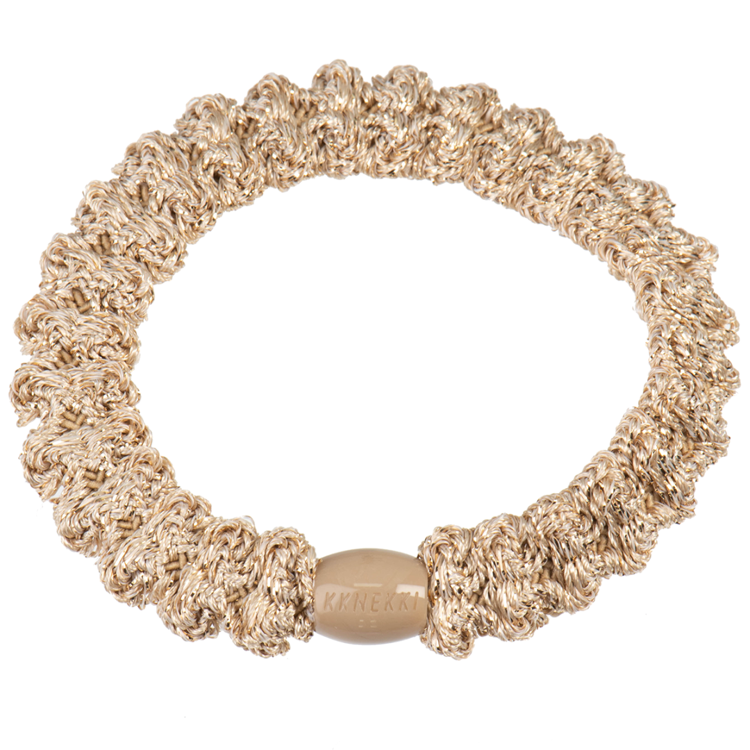 Haarelastiekje Lace Beige Glitter afbeelding