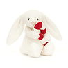 Jellycat Bashful Bunny with Candy Cane Jellycat Bashful Bunny with Candy Cane
