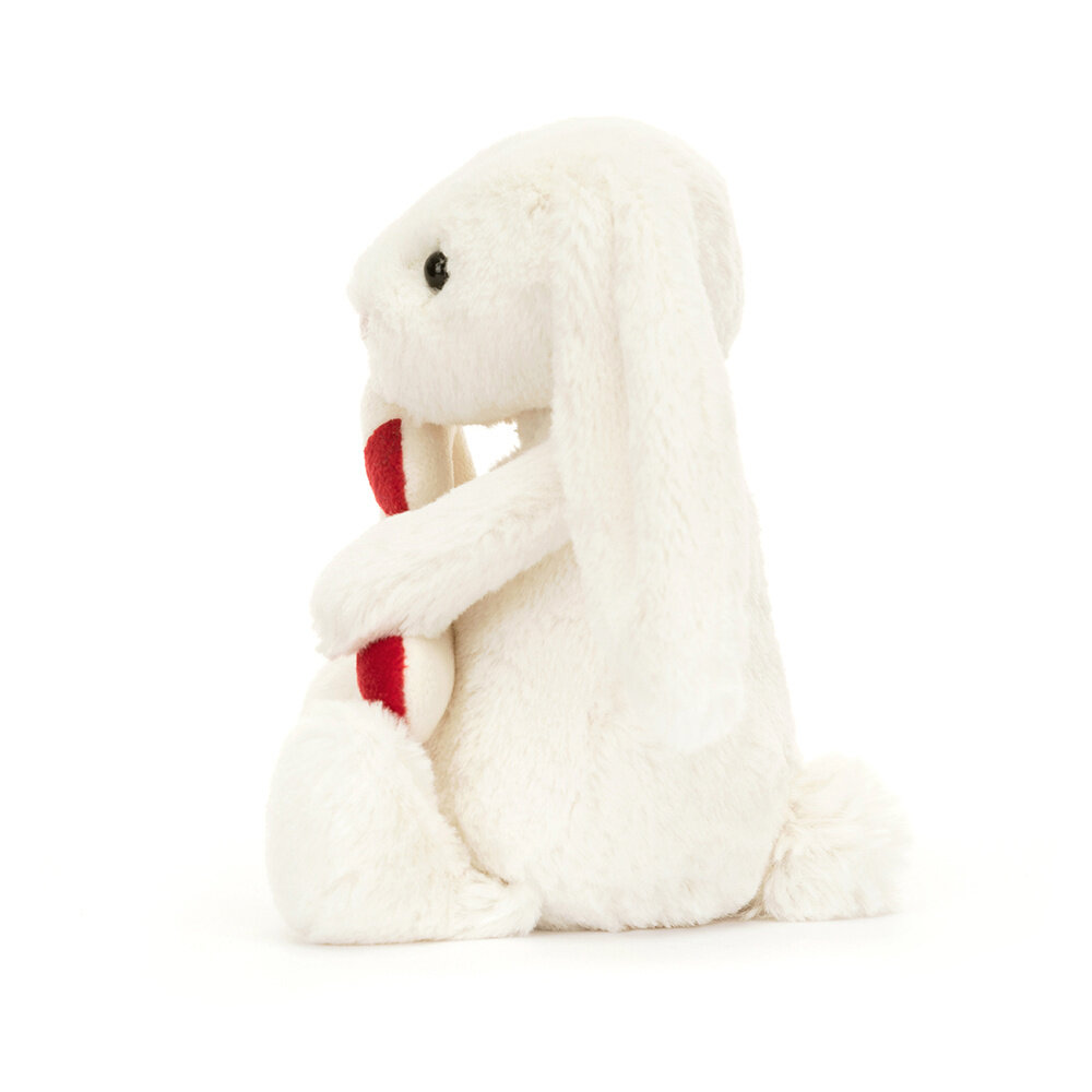 Jellycat Bashful Bunny with Candy Cane Jellycat Bashful Bunny with Candy Cane