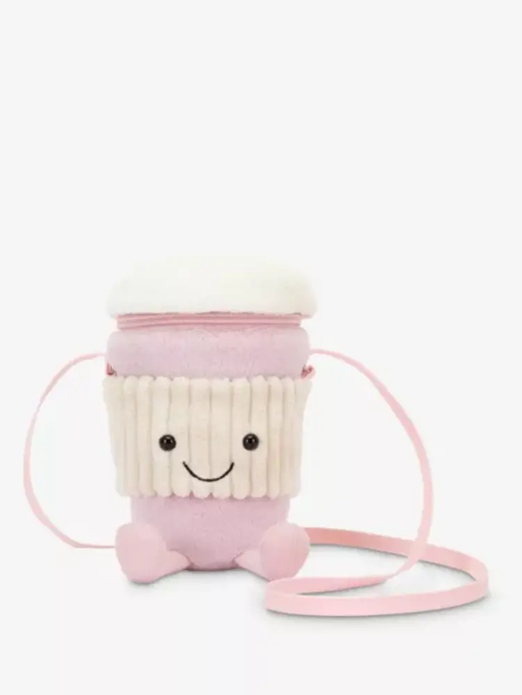 Jellycat Amuseable Coffee-To-Go Tasje Bag Pink Jellycat Amuseable Coffee-To-Go Tasje Bag Pink
