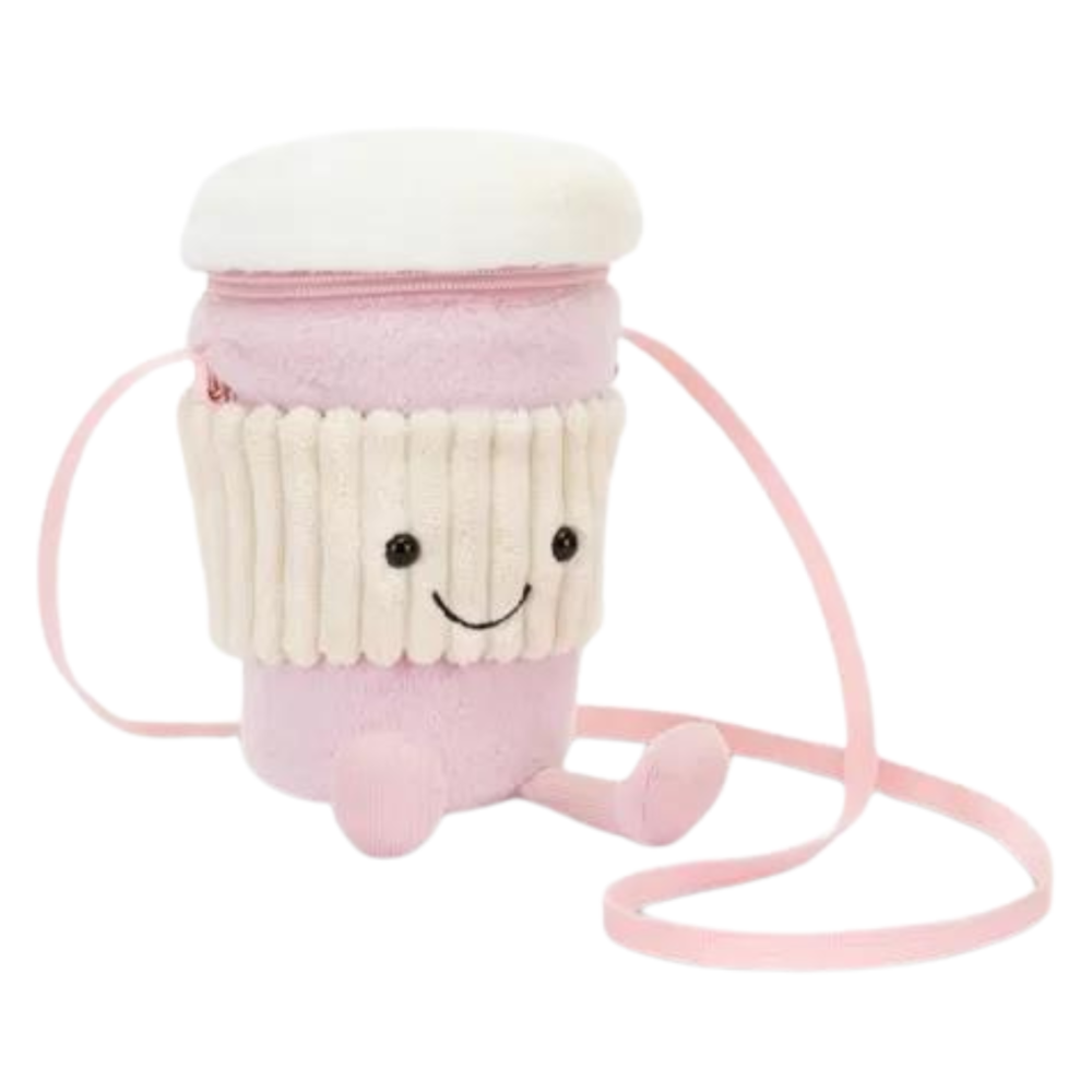 Jellycat Amuseable Coffee-To-Go Tasje Bag Pink Jellycat Amuseable Coffee-To-Go Tasje Bag Pink