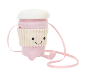 Jellycat Amuseable Coffee-To-Go Tasje Bag Pink Jellycat Amuseable Coffee-To-Go Tasje Bag Pink