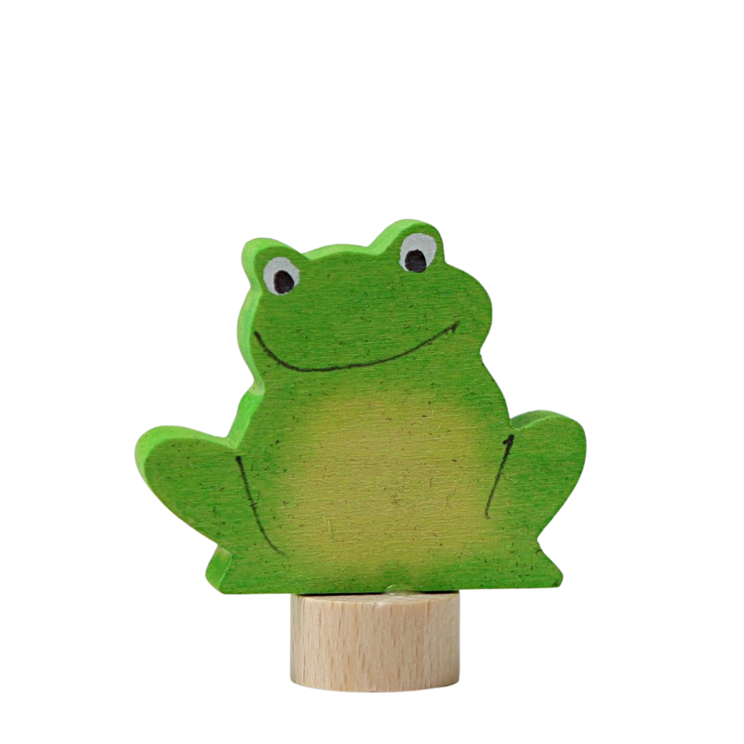 Houten Steker Kikker afbeelding
