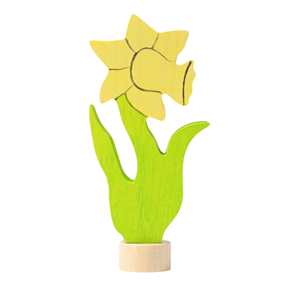 Grimm's Houten Steker Bloem Narcis Grimm's Houten Steker Bloem Narcis