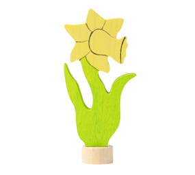 Grimm's Houten Steker Bloem Narcis Grimm's Houten Steker Bloem Narcis