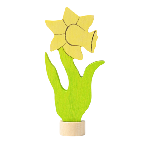 Grimm's Houten Steker Bloem Narcis Grimm's Houten Steker Bloem Narcis