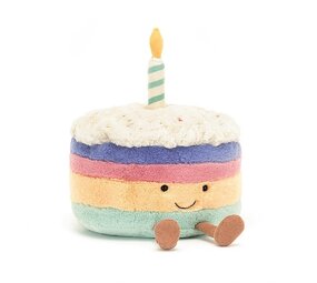Jellycat Amuseable Rainbow Birthday Cake mini Jellycat Amuseable Rainbow Birthday Cake mini