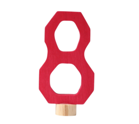 Grimm's Houten Steker Antroposofisch Cijfer 8 Grimm's Houten Steker Antroposofisch Cijfer 8