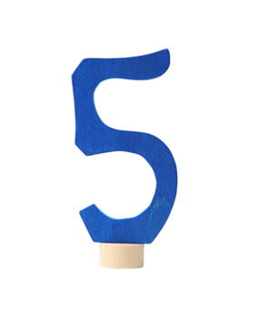 Grimm's Houten Steker Antroposofisch Cijfer 5 Grimm's Houten Steker Antroposofisch Cijfer 5