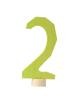 Grimm's Houten Steker Antroposofisch Cijfer 2 Grimm's Houten Steker Antroposofisch Cijfer 2