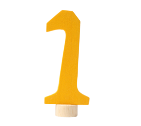 Grimm's Houten Steker Antroposofisch Cijfer 1 Grimm's Houten Steker Antroposofisch Cijfer 1