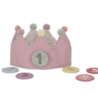 Little Dutch Verjaardagskroon van stof met cijfers roze Little Dutch Verjaardagskroon van stof met cijfers roze