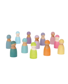 Grimm's Pastel Regenboog Vrienden 12 stuks