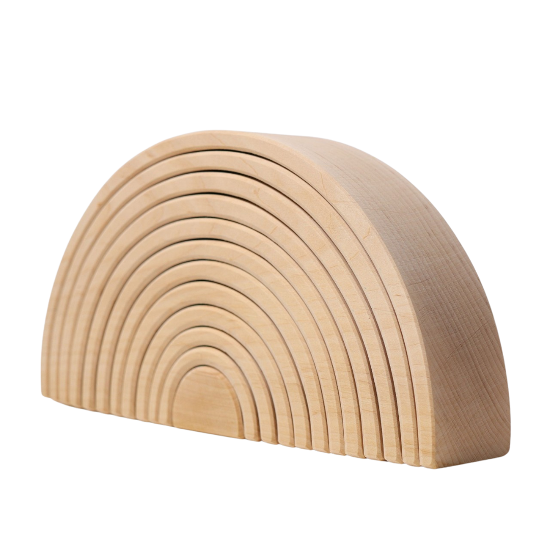 Houten Regenboog Naturel Groot afbeelding