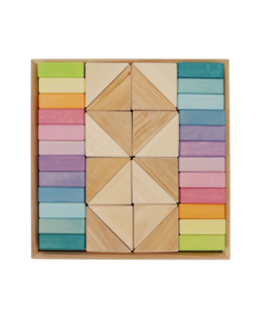Grimm's Blokkenset Pastel Duo 40 delig Grimm's Blokkenset Pastel Duo 40 delig