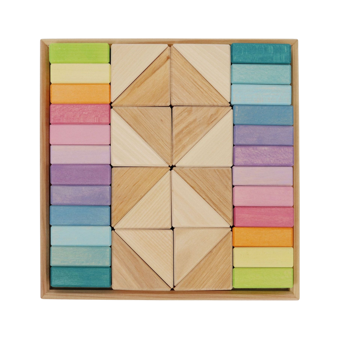 Blokkenset Pastel Duo 40 delig afbeelding