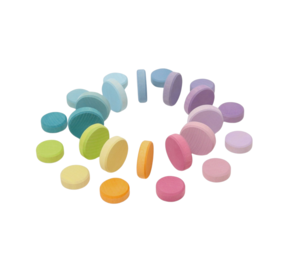 Grimm's Houten Munten Pastel 24-Delig Grimm's Houten Munten Pastel 24-Delig