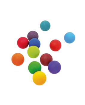 Grimm's Houten Ballen Regenboog 12 stuks