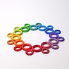 Grimm's Houten Ringen Regenboog 24-stuks Grimm's Houten Ringen Regenboog 24-stuks