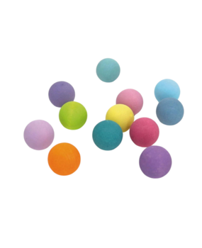 Grimm's Houten Ballen Pastel 12 stuks